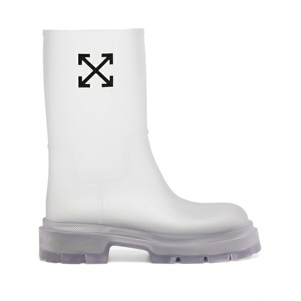 象牙色 メンズ ブーツ シューズ Reboot arrow boots White