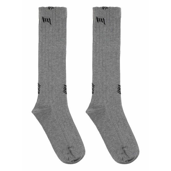 マルニ レディース ソックス アンダー御召しもの Intarsia-knit socks Grey