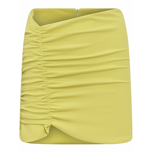 ナインミニッツ レディース スカート ボトムス Draped-detailed mini skirt Green|asty