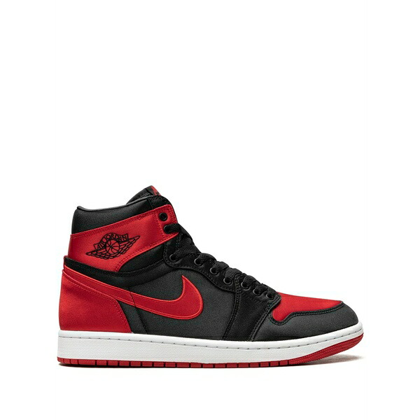 ジョーダン レディース スニーカー シューズ Air jordan 1 "satin bred" high-top sneakers Black|asty