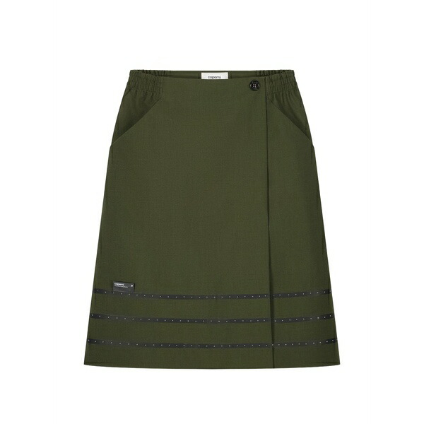 コペルニ レディース スカート ボトムス Tailored midi skirt Green｜asty