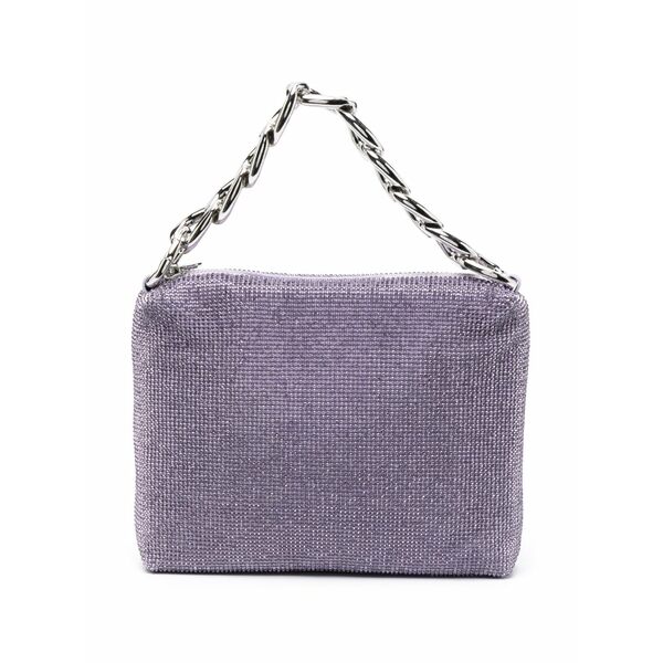 パトリツィア ペペ レディース トートバッグ バッグ Maxichain rhinestone-embellished tote bag Purple|asty