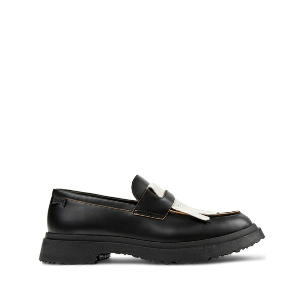 カンペール メンズ スリッポン・ローファー シューズ Twins fringed walden loafers Black