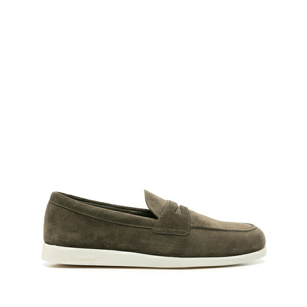 チャーチ メンズ スリッポン・ローファー シューズ Suede loafers Green｜asty 97,240円