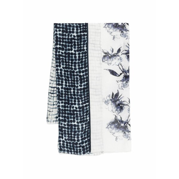 ご機嫌 レディース えり巻き・袈裟・えり巻き 付属物 Floral polka-dot scarf White