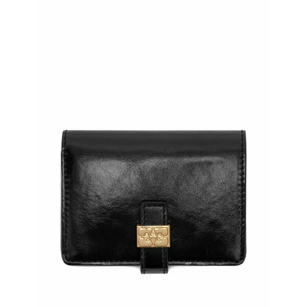 ガニー レディース 紙入れ 付属品 Logo-plaque wallet Black