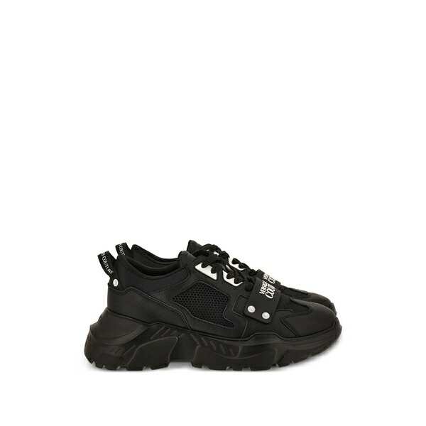 呼びりん探し回る メンズ スニーカー シューズ Speedtrack logo sneakers Black