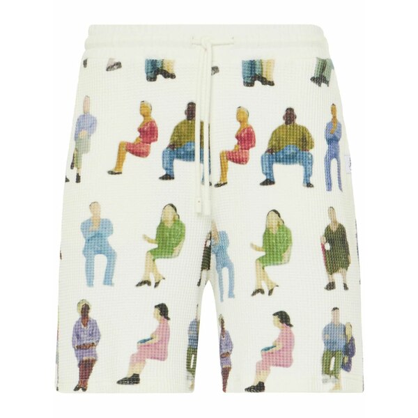 J.W.アンダーソン メンズ カジュアルパンツ ボトムス Waffle-texture shorts White|asty