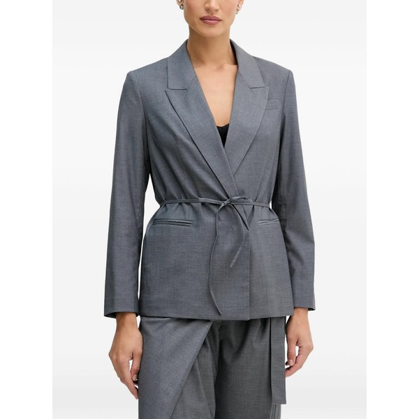 シスレー レディース ジャケット＆ブルゾン アウター Tie blazer Grey｜asty