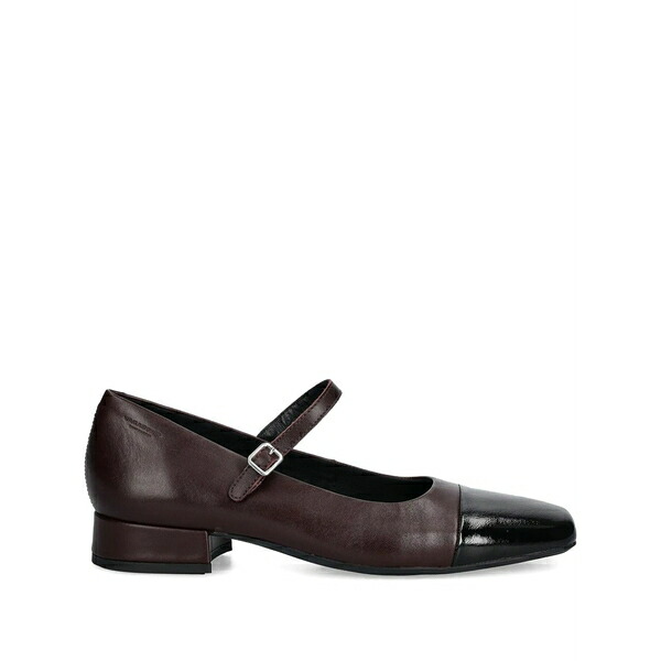 流れ者 レディース パンプス シューズ 25粍 debbi contrasting-toe strap pumps Brown