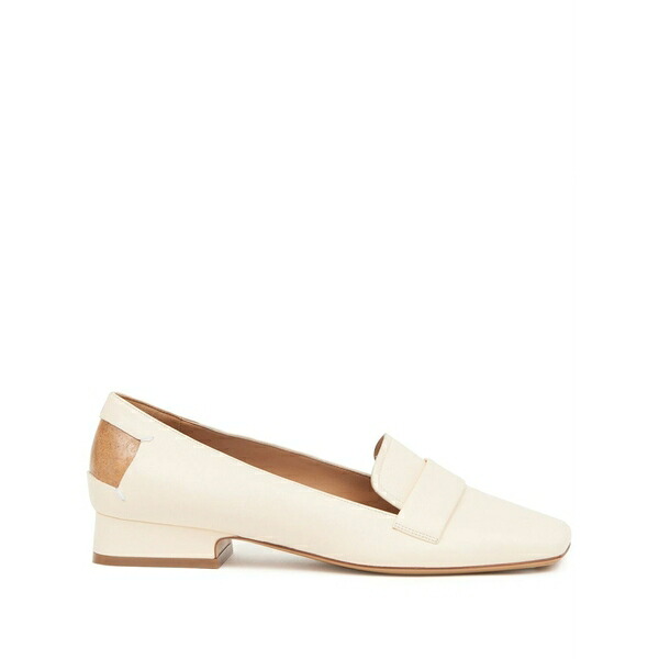マルタンマルジェラ レディース スリッポン・ローファー シューズ Four stitches decortiqu茫漏 loafers White|asty