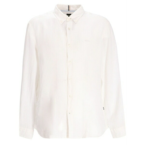 ボス メンズ シャツ トップス Cotton shirt White|asty