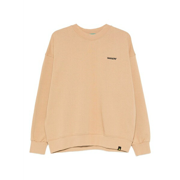 バロウ メンズ 編み物\u0026プルオーバー アウター Logo-detail long-sleeve sweatshirt Neutrals