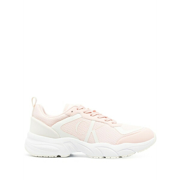 カルバンクライン レディース スニーカー シューズ Logo-print low-top sneakers Pink｜asty 25,418円