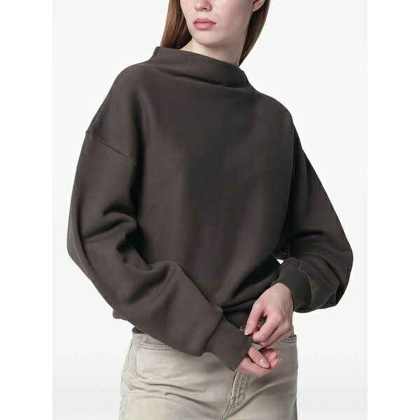 シックススリーナインセブン レディース 編み物\u0026スウェーター アウター Dropped-shoulder sweatshirt Brown