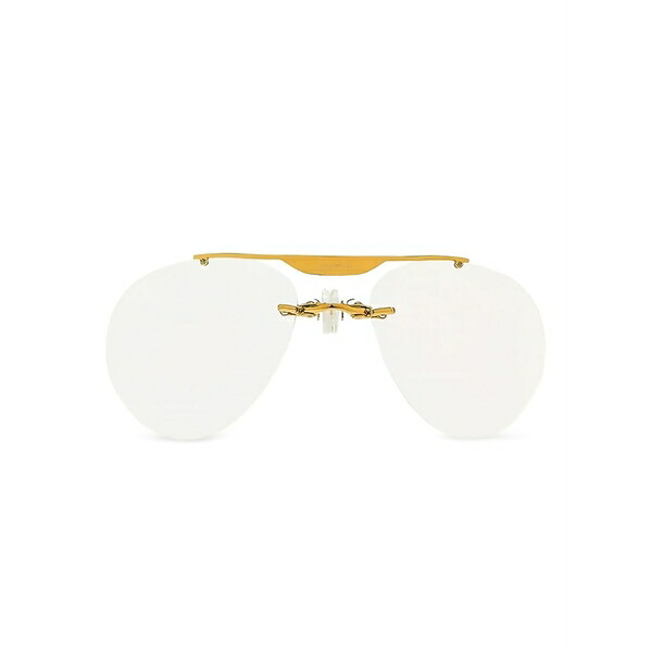 コペルニ レディース サングラス＆アイウェア アクセサリー Clip-on pilot-frame sunglasses Gold｜asty
