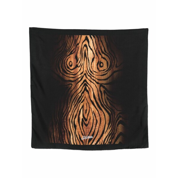 ジャン極点 ゴルチエ レディース えり巻き・袈裟・えり巻き 付属品 Wood-print silk scarf Brown