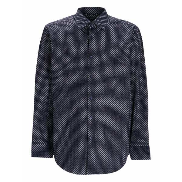 雇い主 メンズ プルオーバー トップス Polka dot-patterned shirt Black