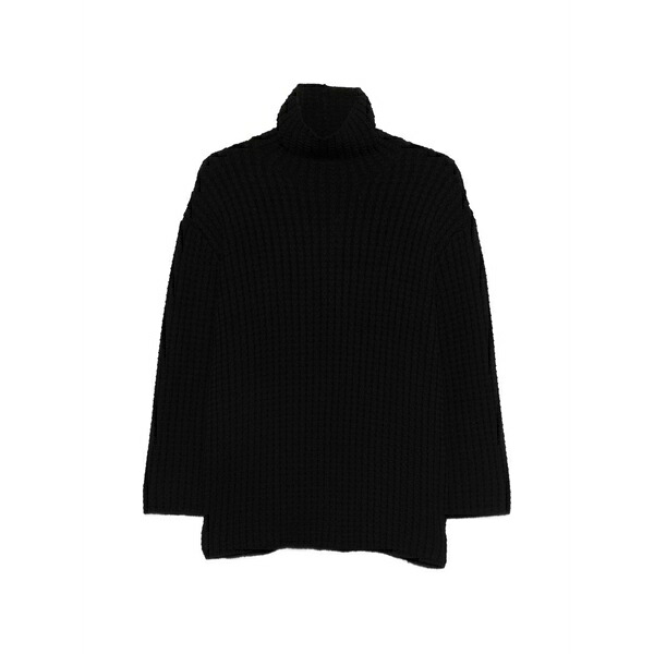 トーテム レディース 編み物\u0026スウェーター アウター Whipstitch sweater Black