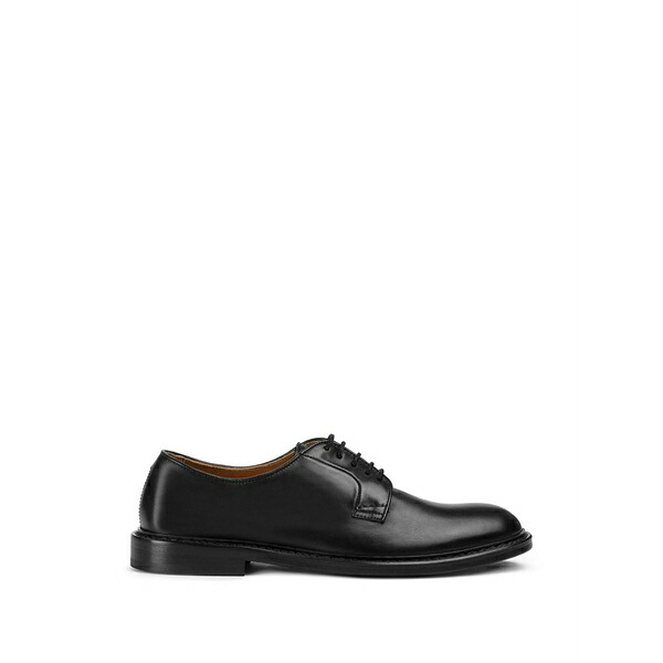 ドンカルズ メンズ 御召しものシューズ シューズ Leather lace-up derby shoes Black
