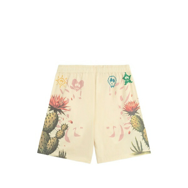 バロウ メンズ カジュアルパンツ ボトムス Cactus-print shorts Neutrals