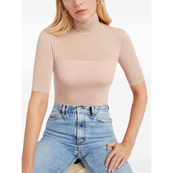 マルセラ レディース Tシャツ トップス Niko sheer-eck top Neutrals|asty