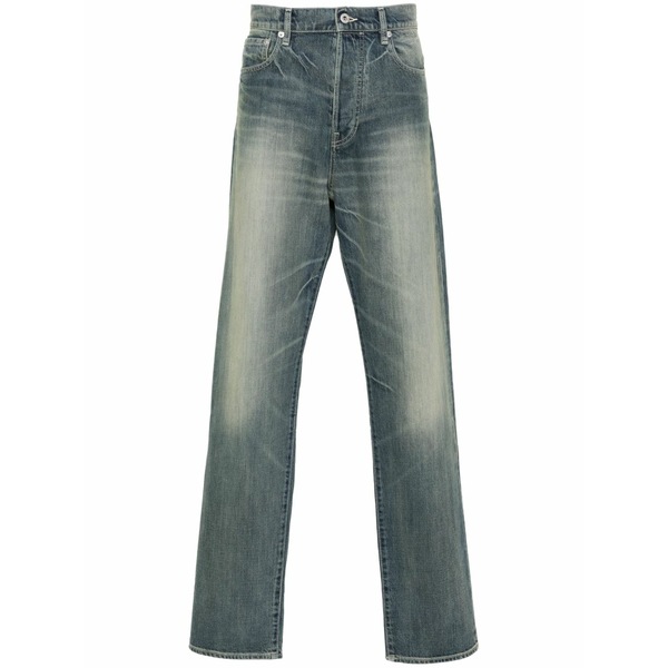 ケンゾー メンズ デニムパンツ ボトムス Bara cropped jeans Blue｜asty