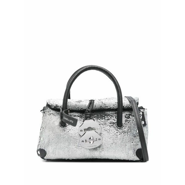 ザネラート レディース ハンドバック 御徒面子 Baby dotta芒 tote bag Silver ハンドバッグ-バッグ・小物・ブランド雑貨-バッグ