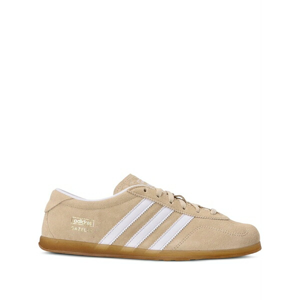 アディダス レディース スニーカー シューズ Gazelle lo pro 3-stripes suede sneakers Neutrals｜asty