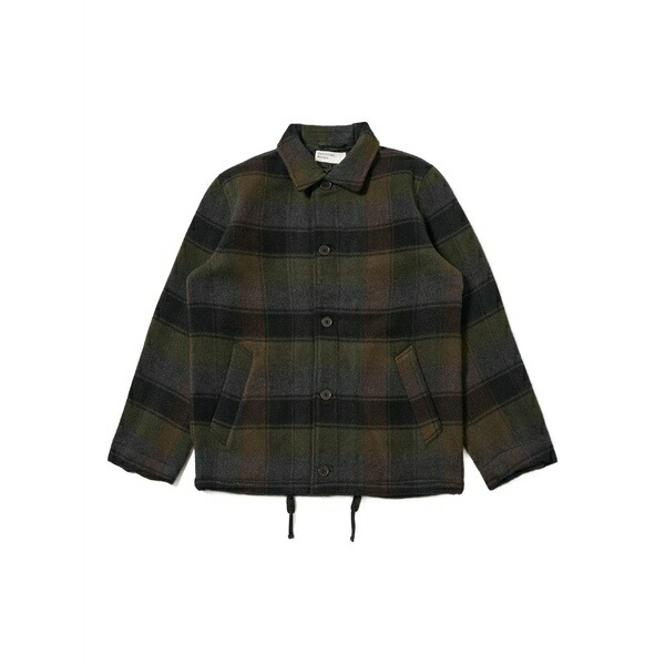ユニバーサルワークス メンズ ジャケット＆ブルゾン アウター Button-fastening checked jacket  Brown