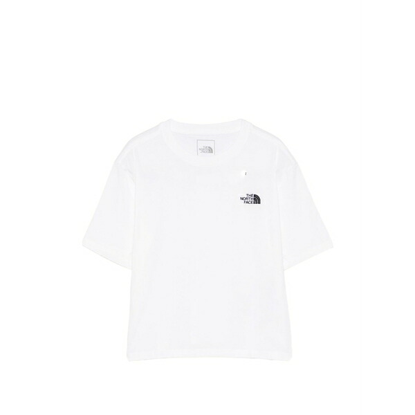 ノースフェイス レディース Tシャツ トップス Evo sd logo-embro t-shirt White|asty