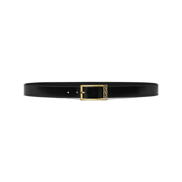 ヴェルサーチ メンズ 胴締め 佩び物 Greca leather belt Black