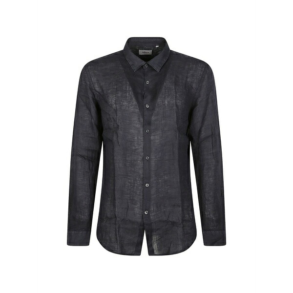 アルテア メンズ プルオーバー トップス Button-up shirt Blue