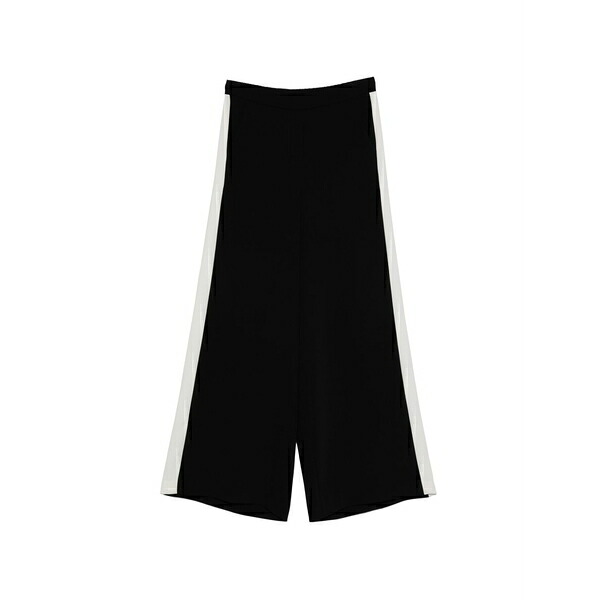 パロッシュ レディース カジュアルパンツ ボトムス Two-tone palazzo pants Black|asty