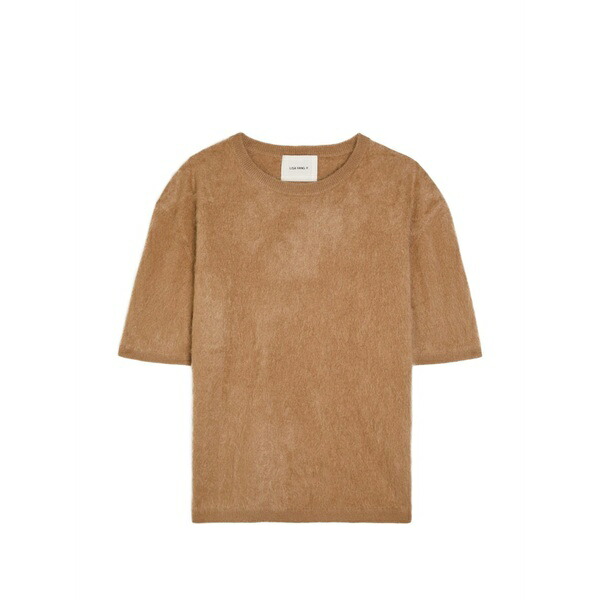 リサ・ヤン レディース ニット&セーター アウター Maren brushed t-shirt Brown｜asty
