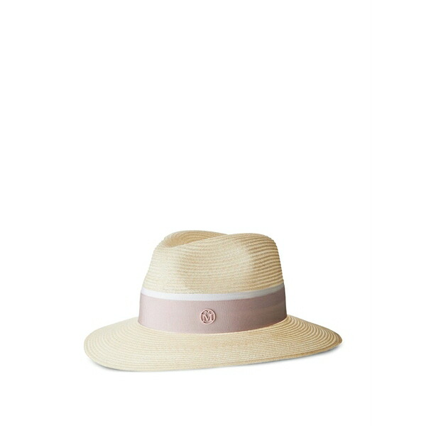 メゾンミッシェル レディース 帽子 アクセサリー Henrietta fedora hat Neutrals|asty