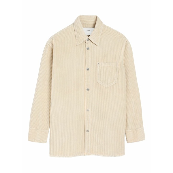 アミ メンズ ジャケット＆ブルゾン アウター Cotton corduroy shirt jacket Neutrals