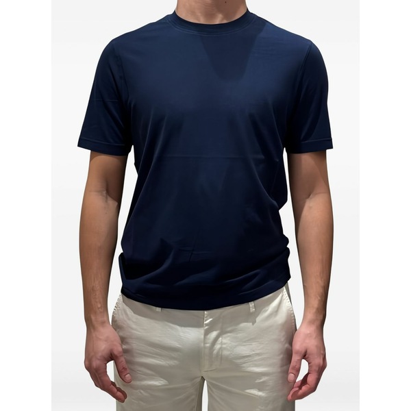 フィリッポ デ ラウレンティス メンズ Tシャツ トップス Crew-neck short-sleeve t-shirt Blue