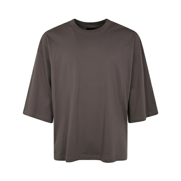 トム・Cr メンズ プルオーバー トップス Crew-neck cotton t-shirt Brown