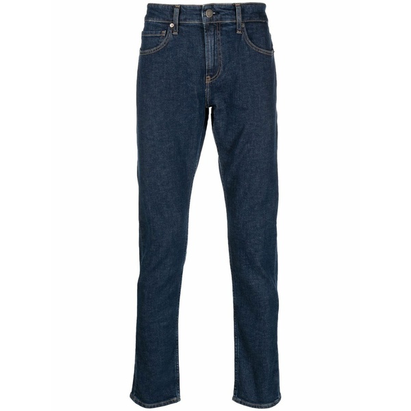 カルバンクライン メンズ ジーンズズボン下 ボトムス Mid-rise slim-fit jeans Blue