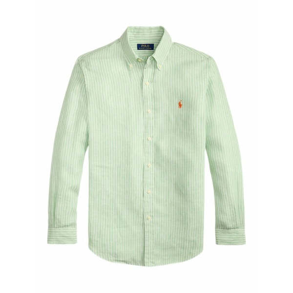 ラルフローレン メンズ シャツ トップス Striped buttoned shirt Green
