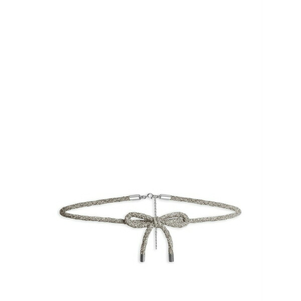 アルベルタ フェレッティ レディース 三尺帯 付属物 Bow detail belt Silver