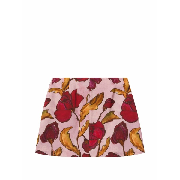 ラ・ダブル・ジェイ レディース スカート ボトムス Floral mini skirt Pink|asty