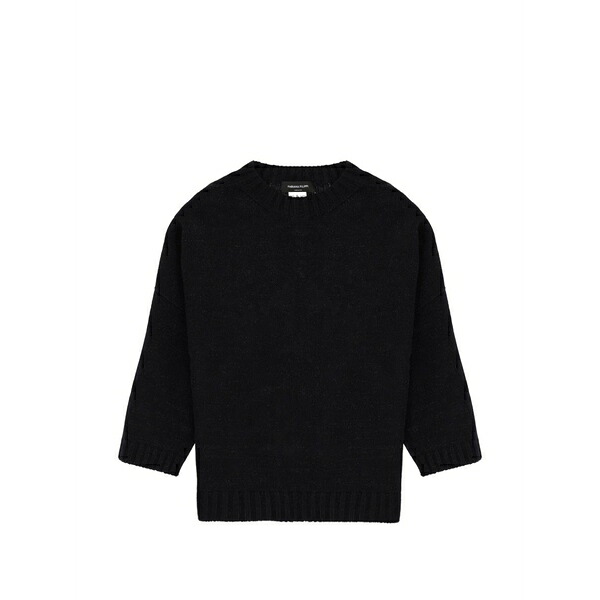 ファビアナ フィリッピ レディース ニット&セーター アウター Crew-neck sweatshirt Black｜asty