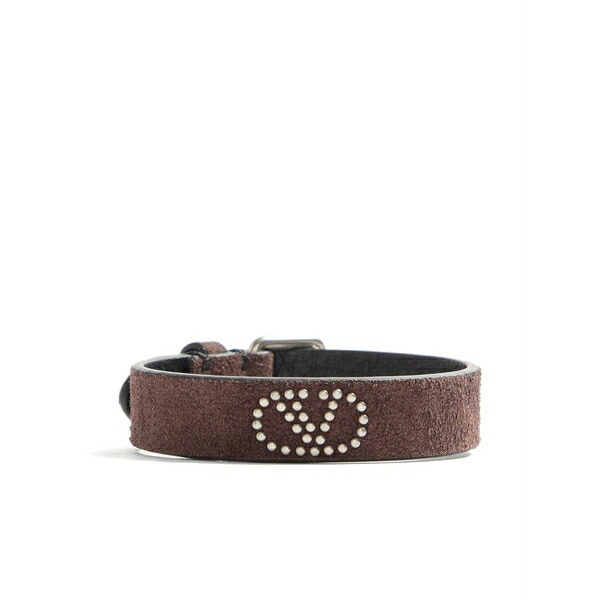 ヴァレンティノ ガラヴァーニ メンズ ブレスレット・バングル・アンクレット アクセサリー Vlogo-signature bracelet Brown|asty