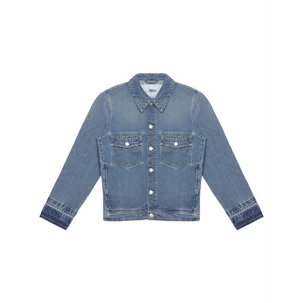 ウォンハンドレッド メンズ ジャケット＆ブルゾン アウター Denim jacket Blue｜asty