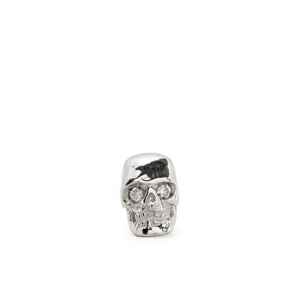 エマニュエレ ビコッキ メンズ ピアス・イヤリング アクセサリー Diamond eye skull single earring Silver｜asty