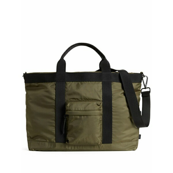 羊毛 一財産 メンズ トートバッグ 御徒面子 Pouch-pocket tote bag  Green