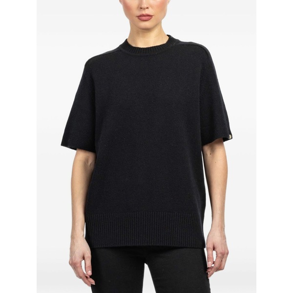 エクストリームカシミア レディース 編み物\u0026スウェーター アウター Short-sleeve sweater Black