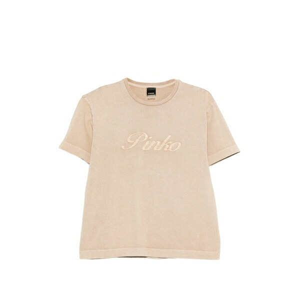 ピンコ レディース プルオーバー トップス Logo t-shirt Neutrals